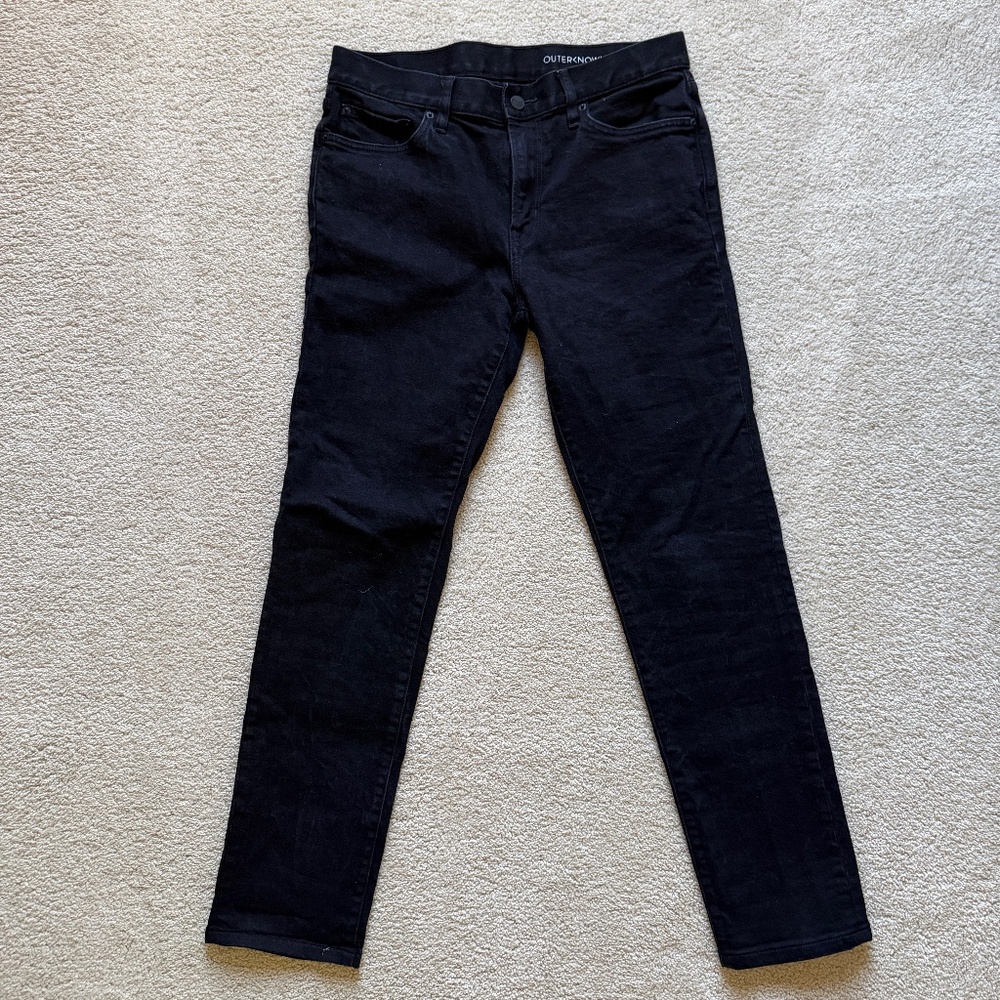 Outerknown Slim Denim - Black, 32x32